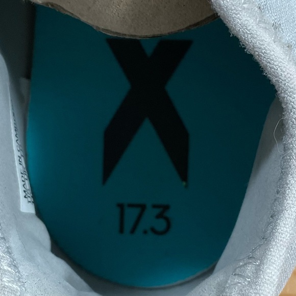 Adidas X 17.3 FG Soccer Cleats Men’s 11.5 White Teal Blue Black S82362